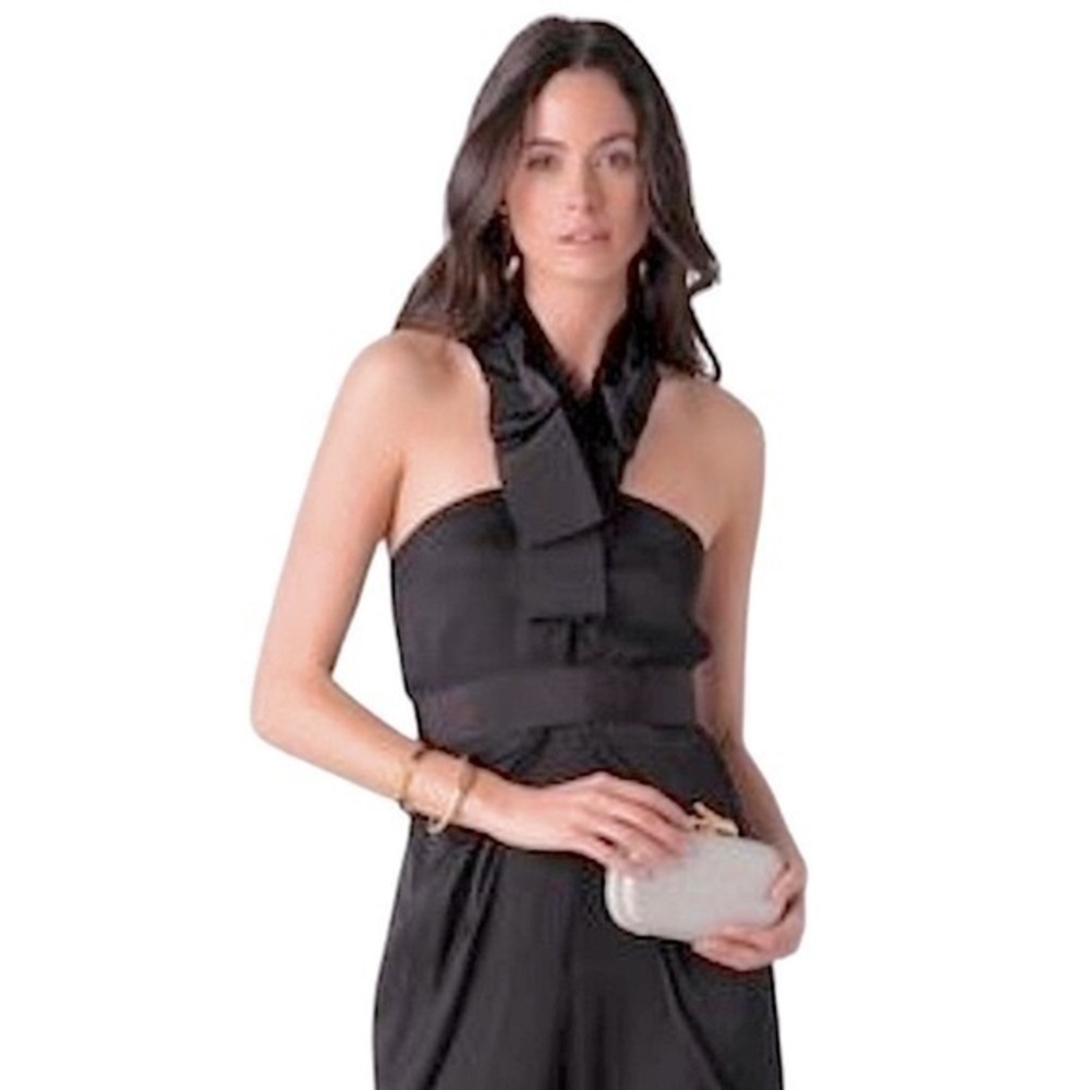 Elie Tahari black Silk Danielle Jumpsuit